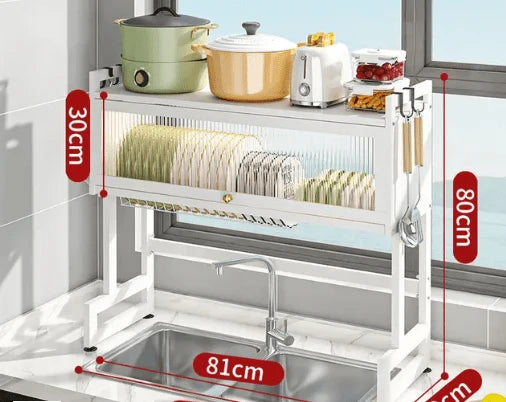 Kitchen Sink Dish Rack Cabinet