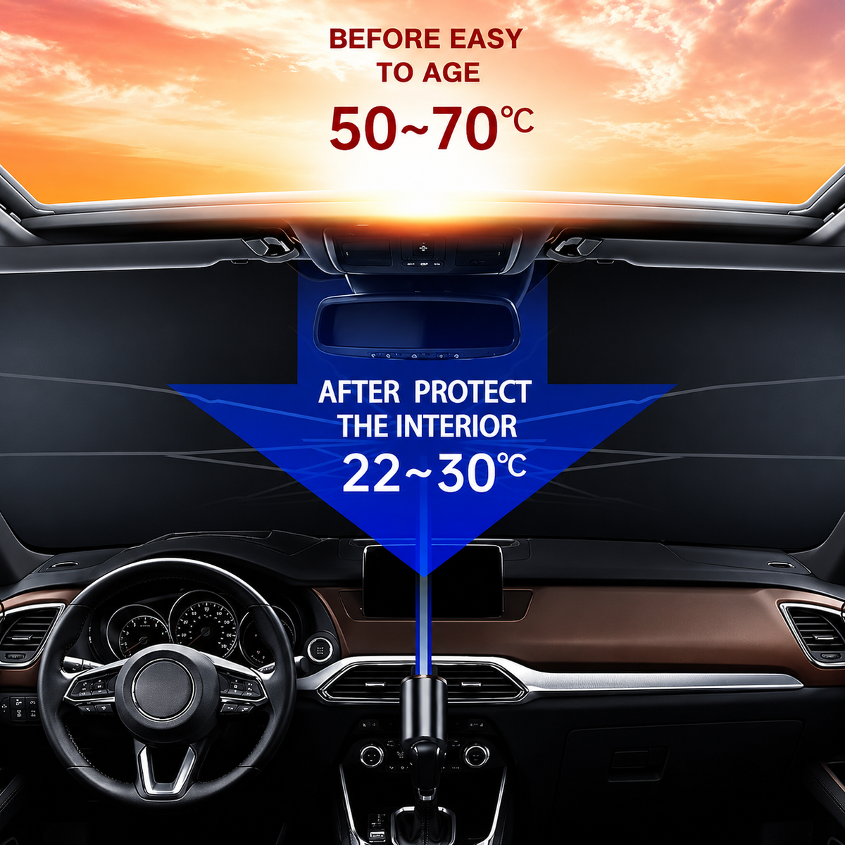 Car Windshield Sun Umbrella