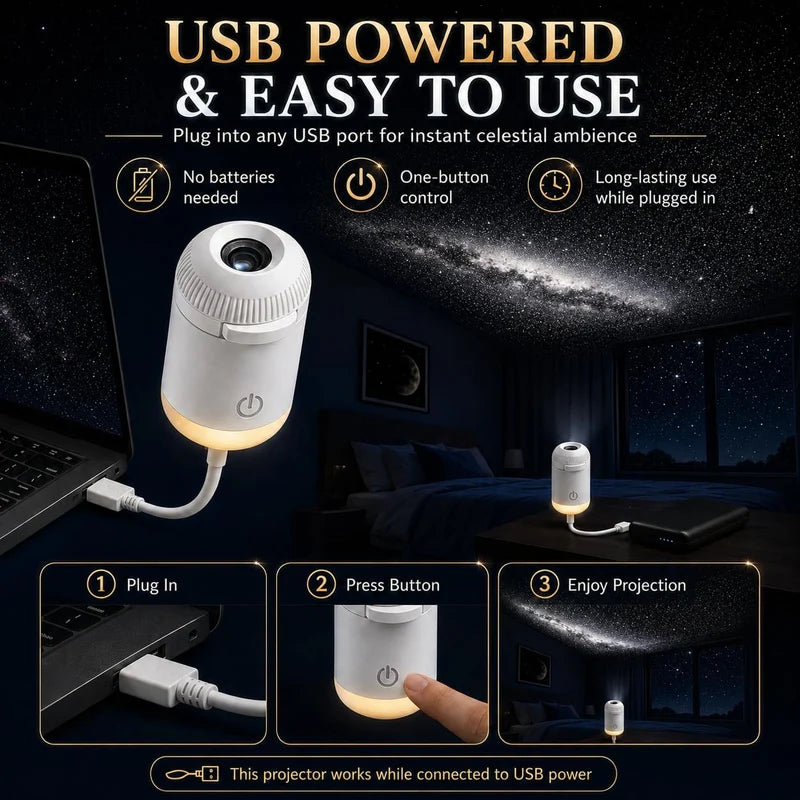 Mini Starry Sky Projector ✨