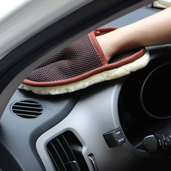 Car Type Soft Hair Car Wash Cleaning Gloves