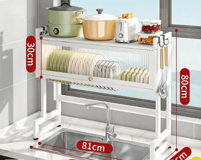 Kitchen Sink Dish Rack Cabinet